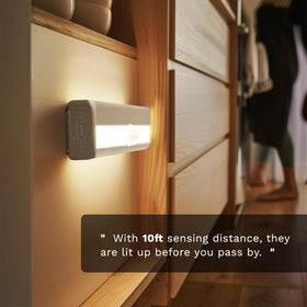 Lexall 10-LED stick-on bar provides soft, eye-friendly cabinet lighting.