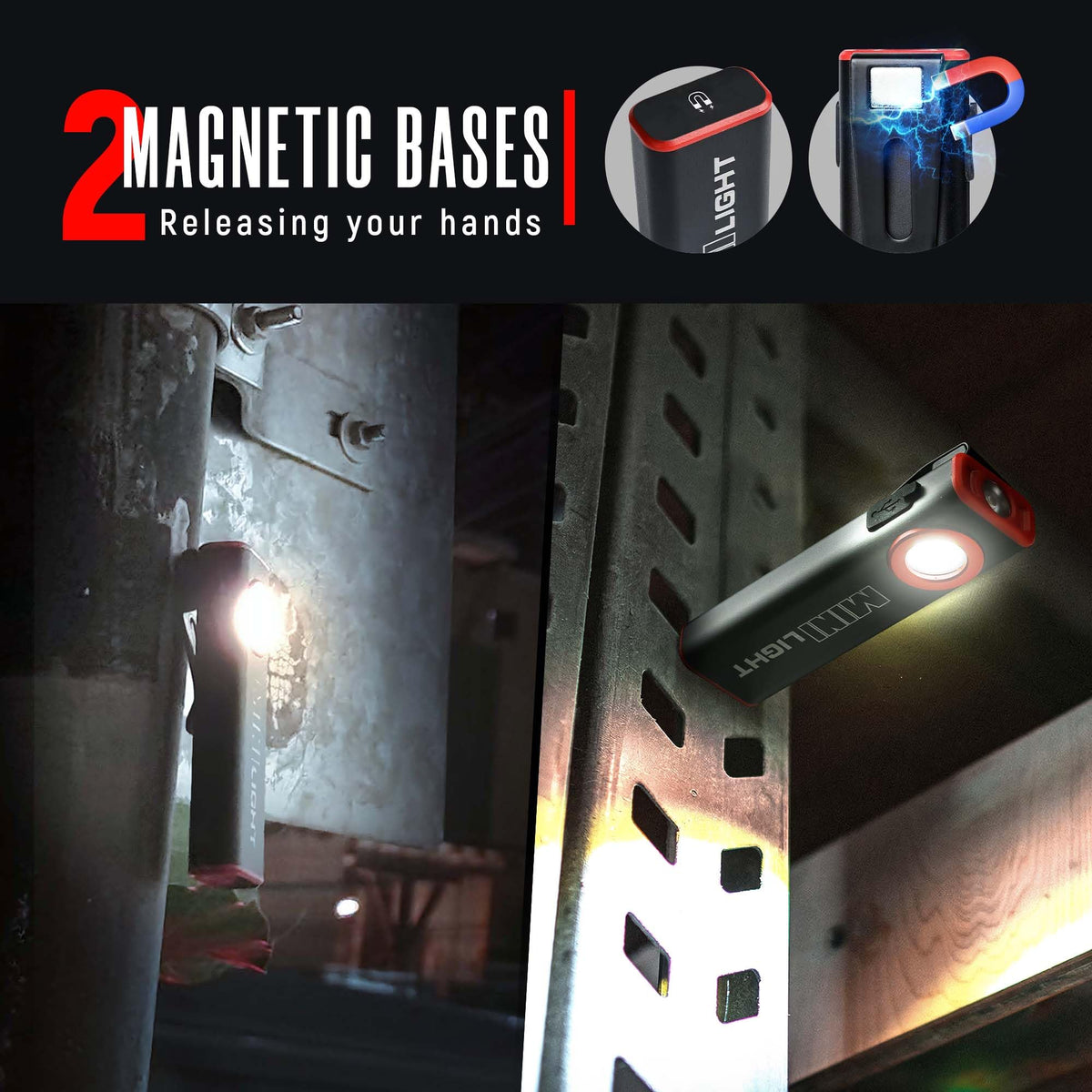 Lexall 2-pack flashlight beam-high-mode focuses light for detail work.