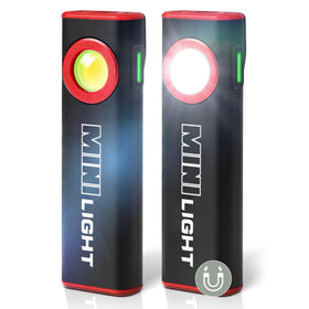 Lexall 2-pack flashlight front view shows compact design for pocket carry.