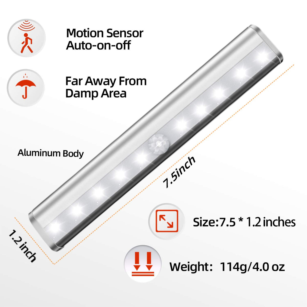 Lexall closet-stair use light for safer nighttime navigation.