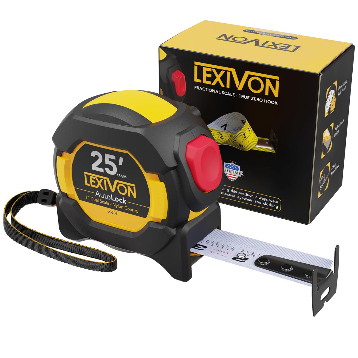 LEXIVON 205 heat-treated mechanism promises long life and smooth retraction.