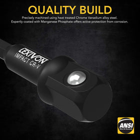 LEXIVON 3-inch extension bar for extra reach in tight spaces.