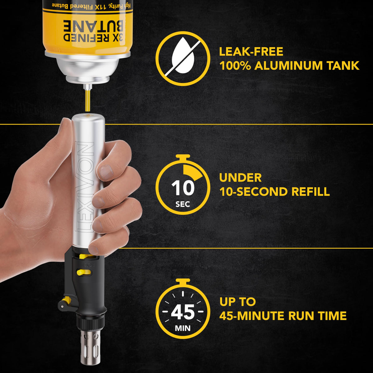 LEXIVON 7-tip soldering set for versatile joint work.