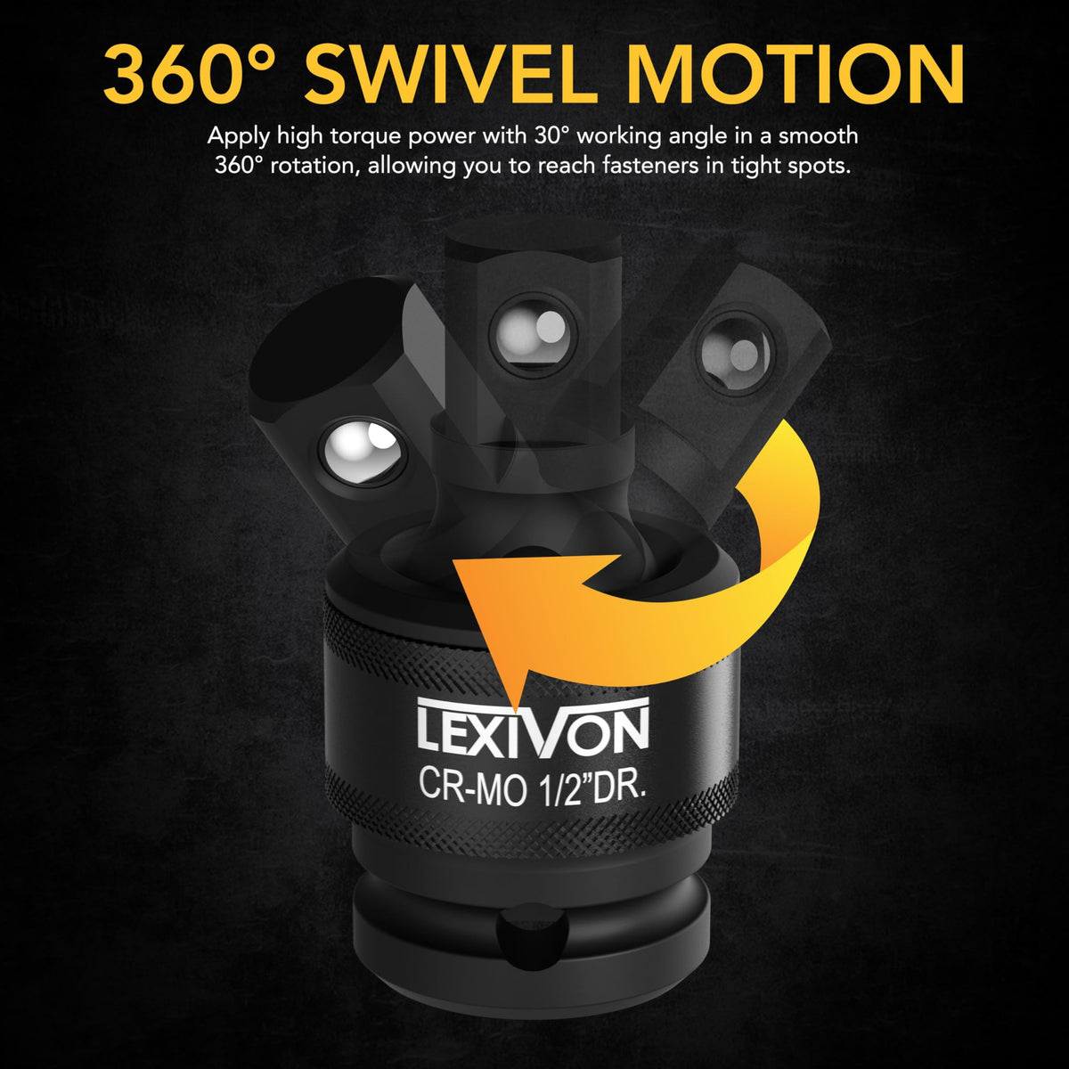 LEXIVON ball spring detent system keeps sockets securely attached