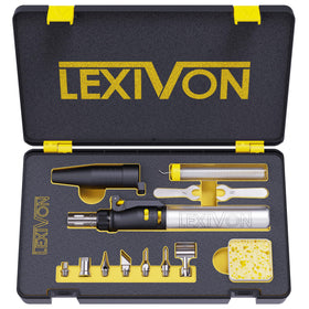 LEXIVON cordless butane soldering iron kit for on-the-go projects.