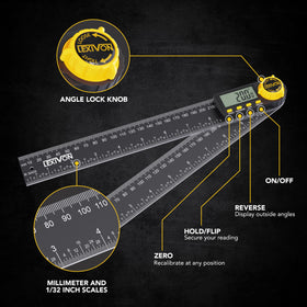 LEXIVON angle-lock knob featured for quick, repeatable measurements