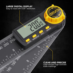 LEXIVON angle finder outside angle reading for framing and tiling tasks