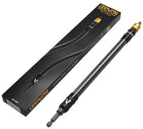 LEXIVON drill-bit holder with a 12in extension showing angled reach for tight spaces
