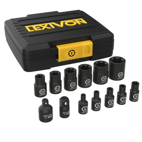 LEXIVON E-TORX 13-piece socket set case—organized storage for quick access.