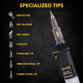 LEXIVON flame adjustment control for precise heat at fingertips.