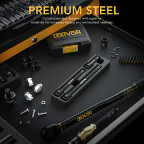 LEXIVON 1/2-inch extension bar 8in in tray for end-to-end reach