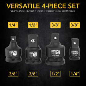 LEXIVON 3/8-to-1/2 impact adapter for broader reach and reliable fit