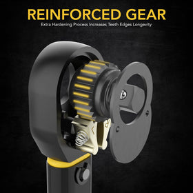 LEXIVON LX-182 chrome vanadium gear head for durable performance.