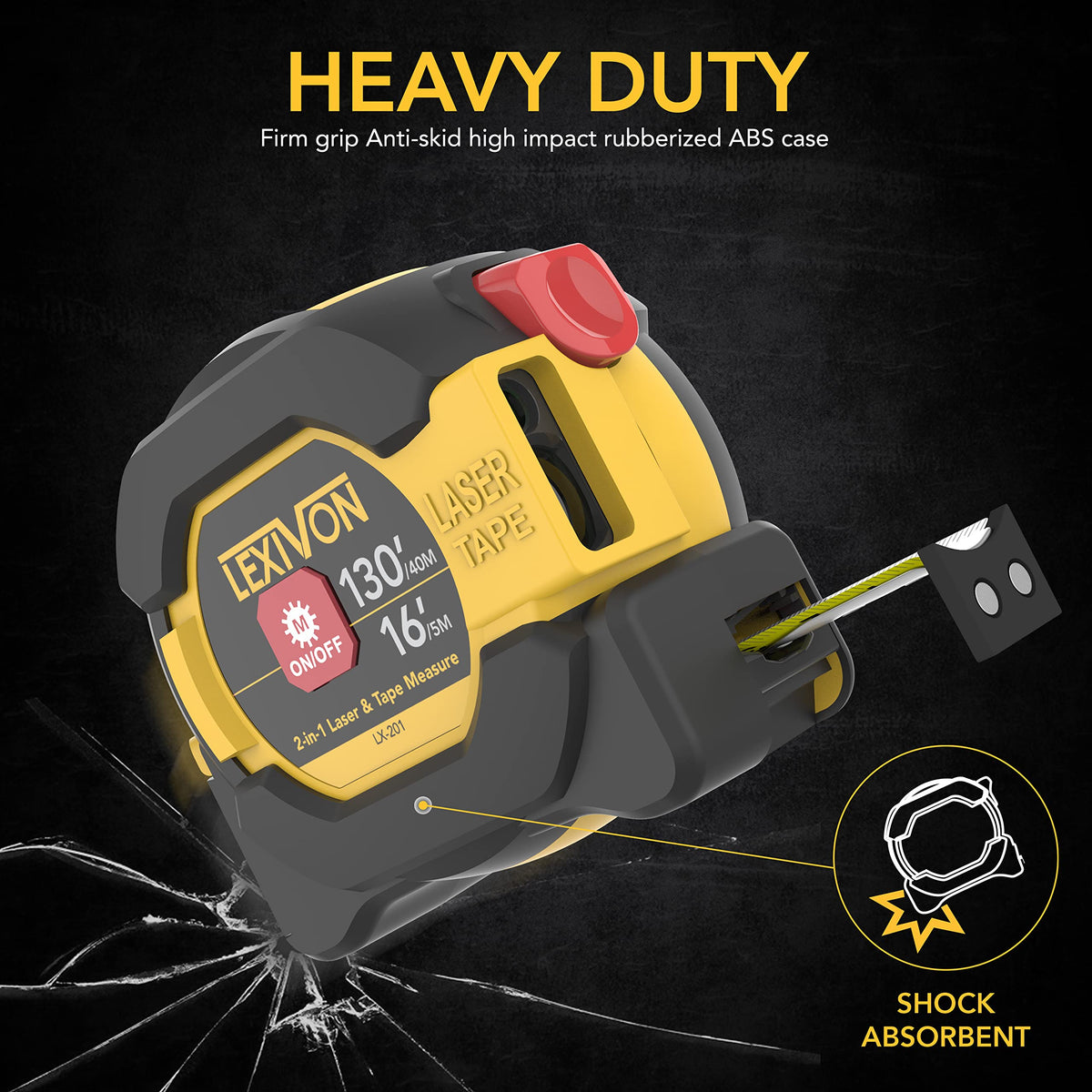 LEXIVON LX-201 anti-skid rubberized case for a secure grip