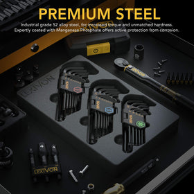 LEXIVON LX-131 long-arm ball-end hex keys for tight angles