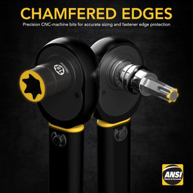 LEXIVON Cr-V sockets are drop-forged and heat-treated for consistent torque.