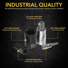 LEXIVON S2 alloy steel bits deliver hard, reliable performance under demanding tasks.