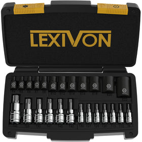 LEXIVON Master Torx inverted set in case for quick, secure fittings in tight spaces.