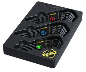 LEXIVON Master Wrench Key Set in a labeled tray for quick access