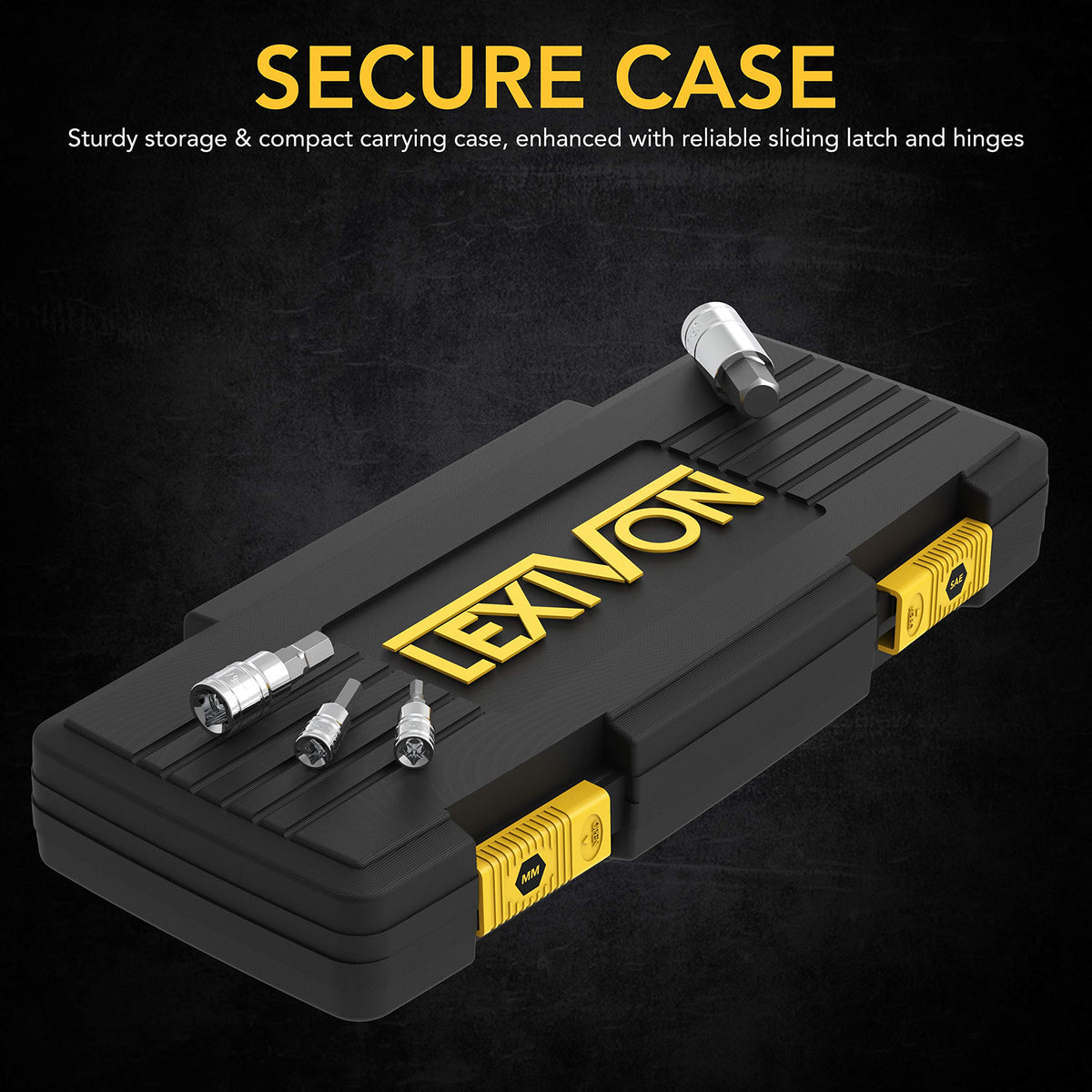 LEXIVON S2 alloy steel bits deliver strong torque and durability.