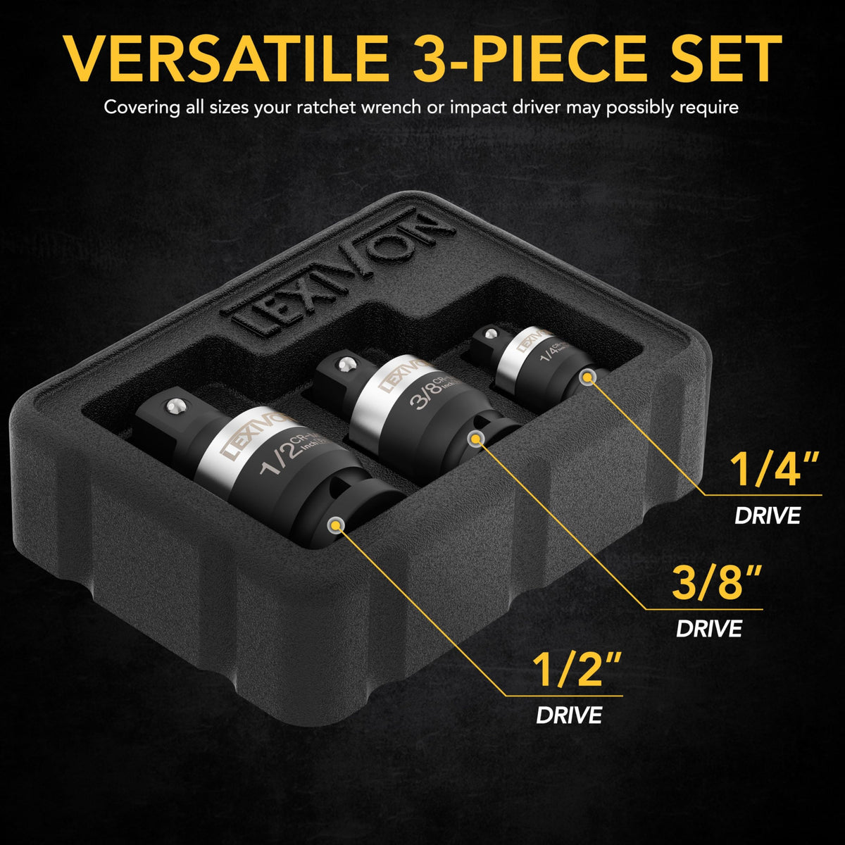 LEXIVON SLIM U-Joint with laser-etched sizes for quick identification