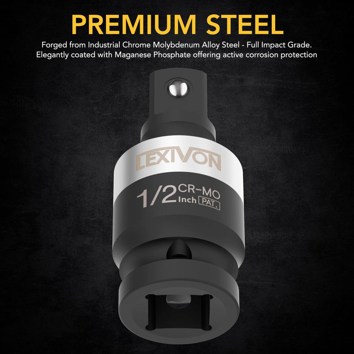LEXIVON SLIM U-Joint coated for rust resistance and durability