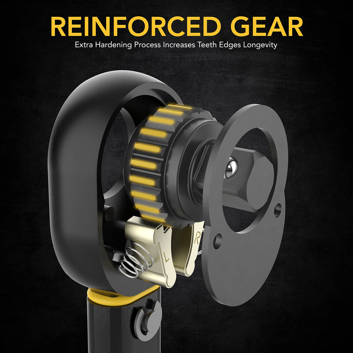 LEXIVON chrome-vanadium head highlighting durable tool construction