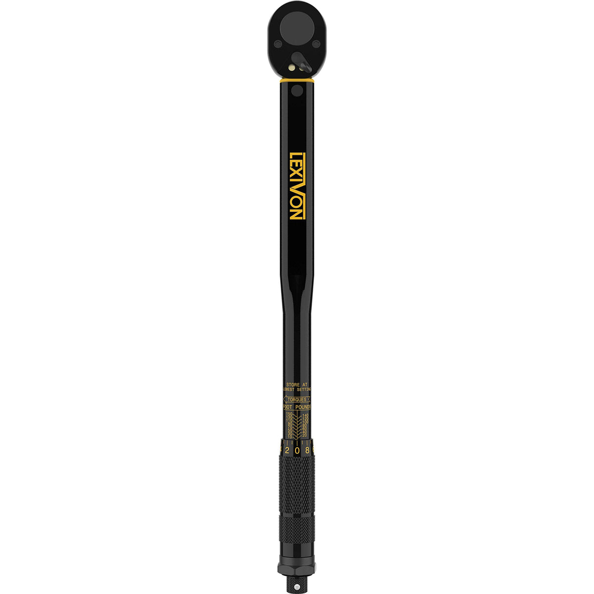 LEXIVON knurled handle offering a secure non-slip grip
