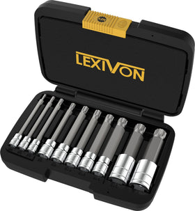 LEXIVON XZN chrome-vanadium sockets for strong torque and reliable fit.