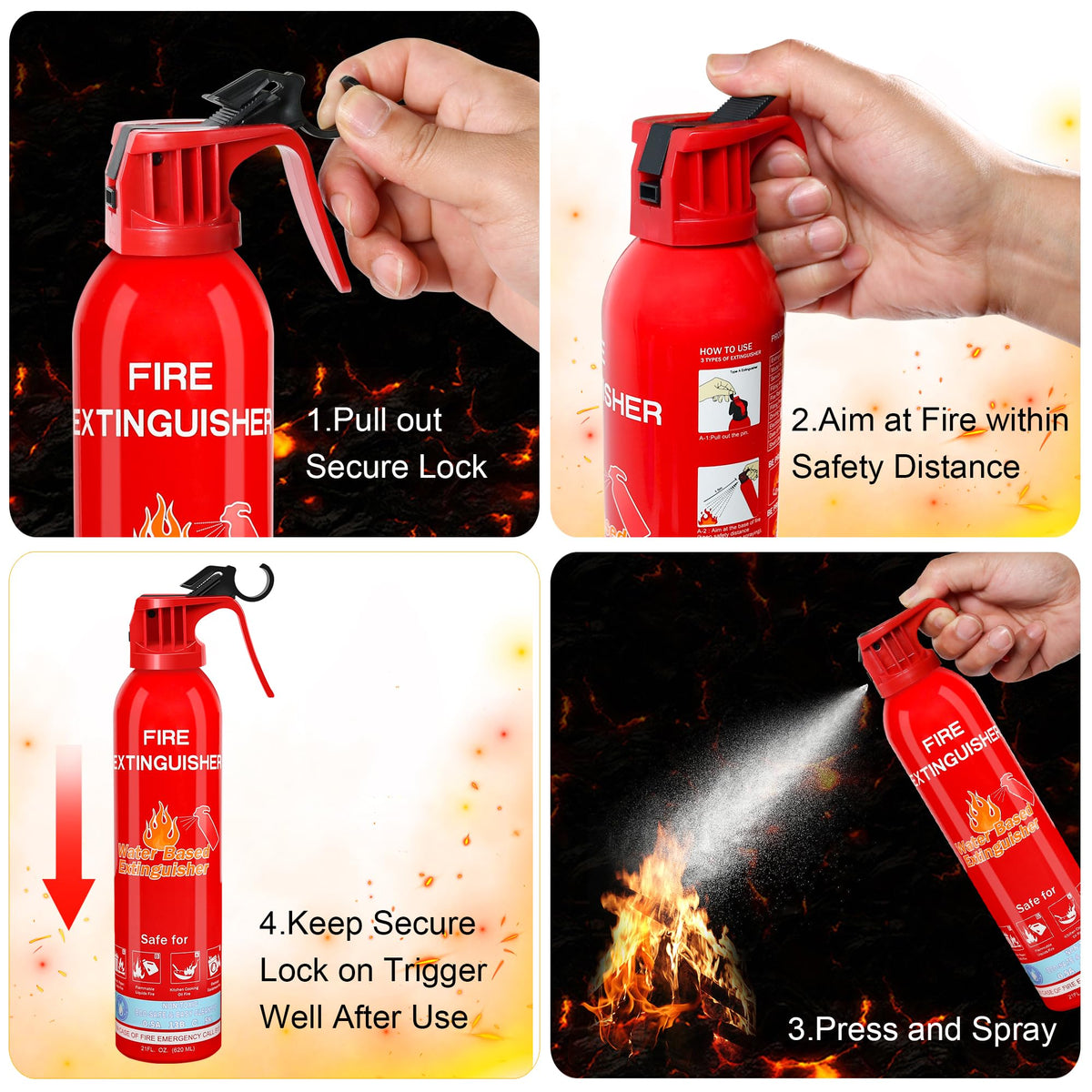 Leyanny boat-marine extinguisher for deck safety and multi-space protection