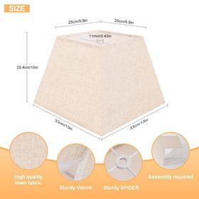 LEYINPEI lampshade quick assembly, no tools required, for fast setup.