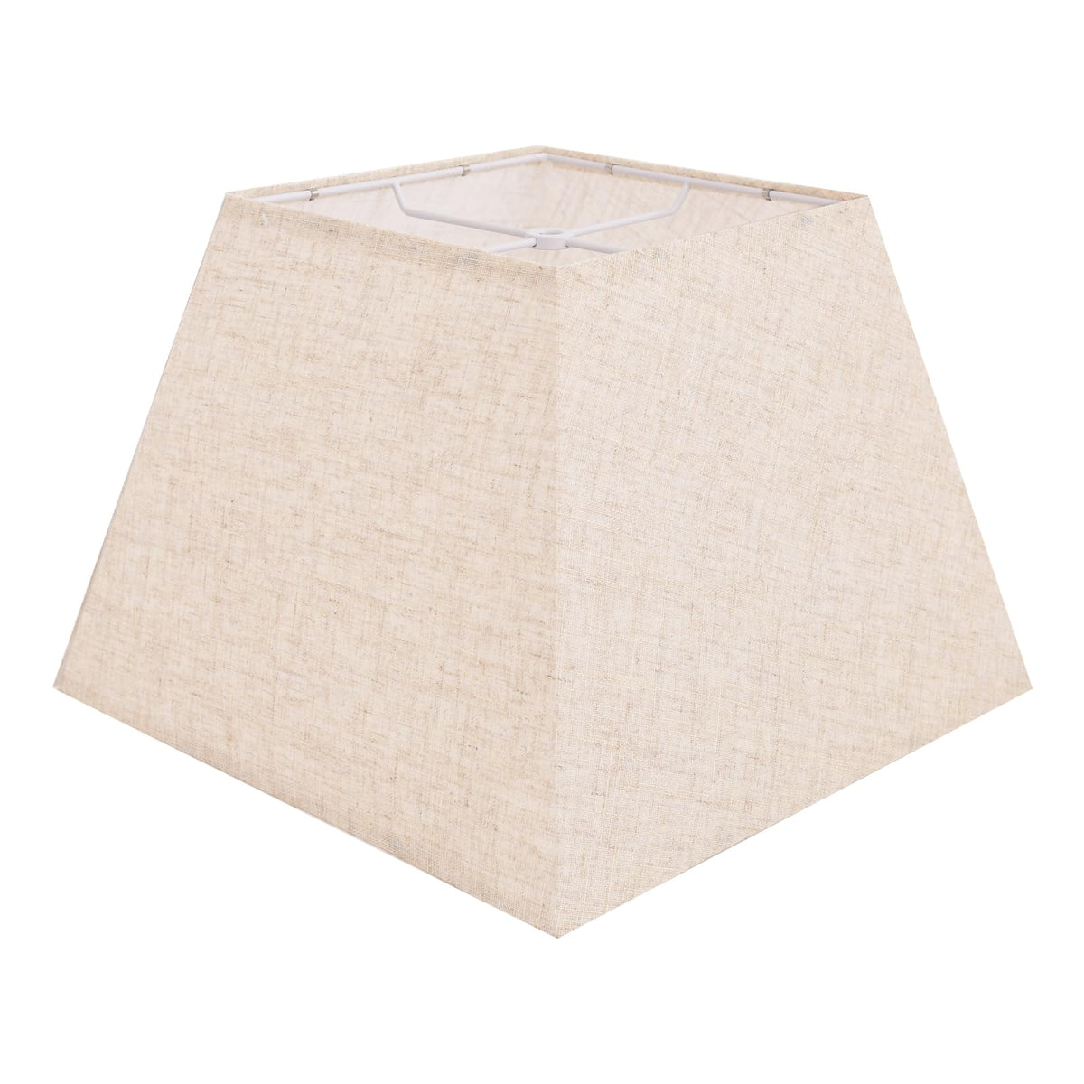 LEYINPEI beige square lampshade with 8x8 top and 13x13 bottom adds warmth to living spaces.