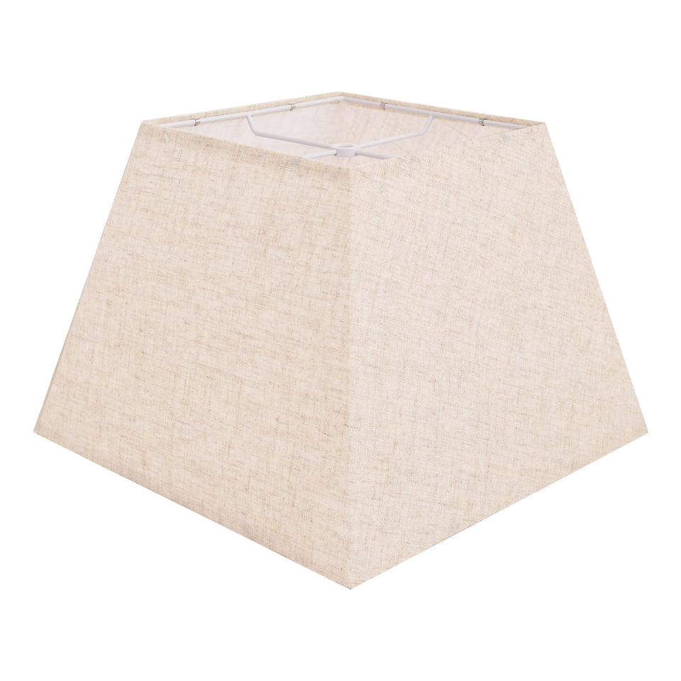 LEYINPEI beige square lampshade with 8x8 top and 13x13 bottom adds warmth to living spaces.