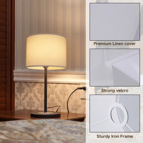 LEYINPEI adaptable shade with adapters for many lamp styles
