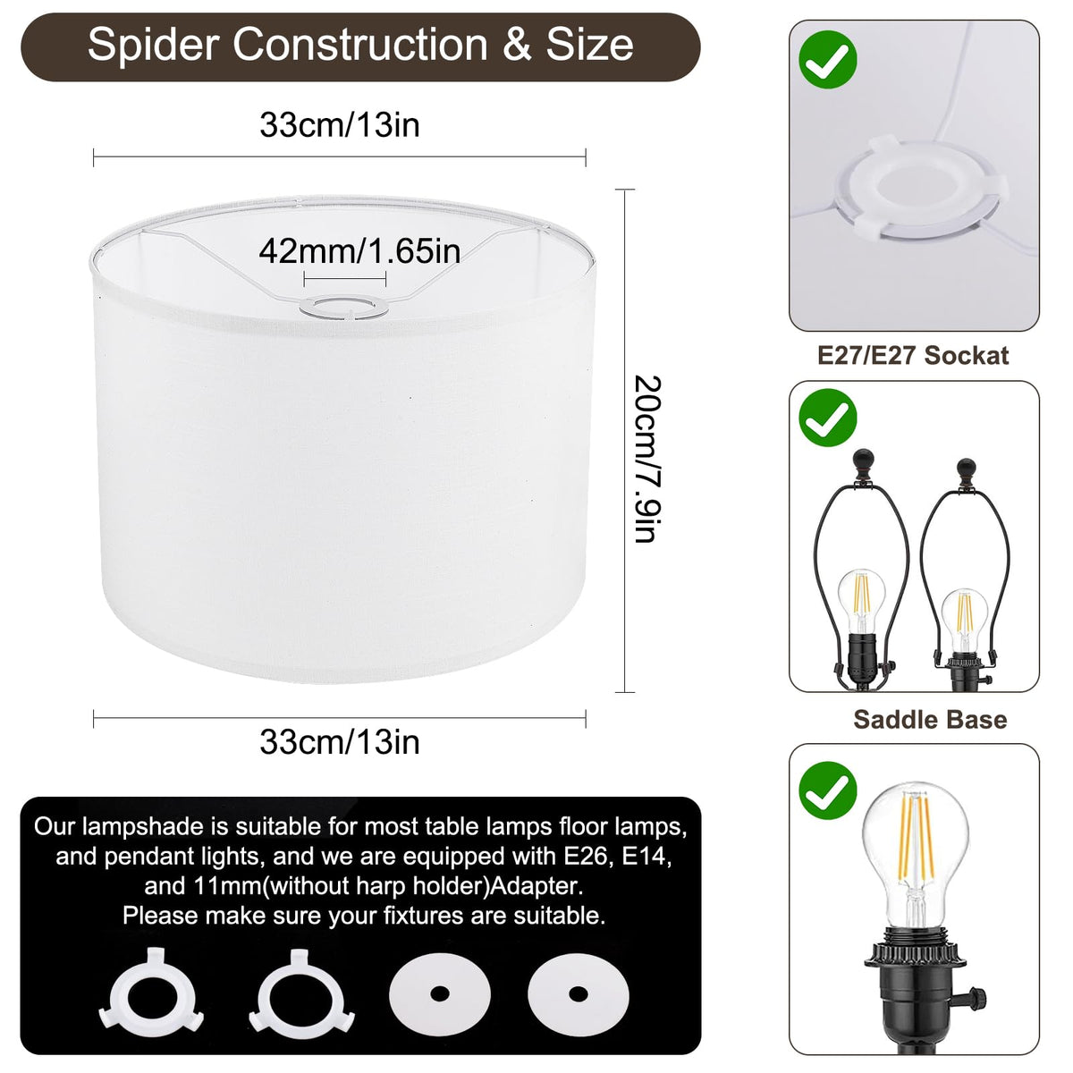 LEYINPEI lamp shade assembly simple steps for quick setup