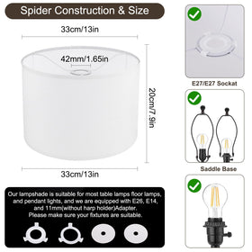 LEYINPEI lamp shade assembly simple steps for quick setup
