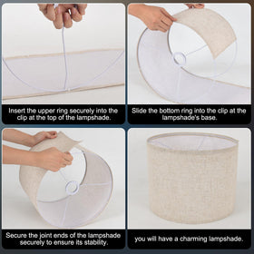 LEYINPEI table-lamp shade enhances reading and relaxation