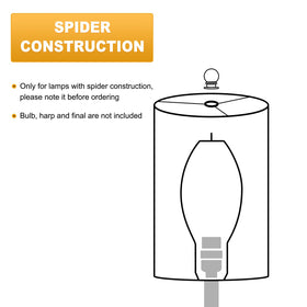 LEYINPEI detachable drum shade enables compact storage and quick setup.