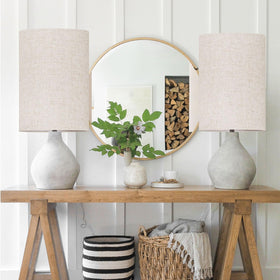 LEYINPEI large shade fits most table and floor lamps for versatility.