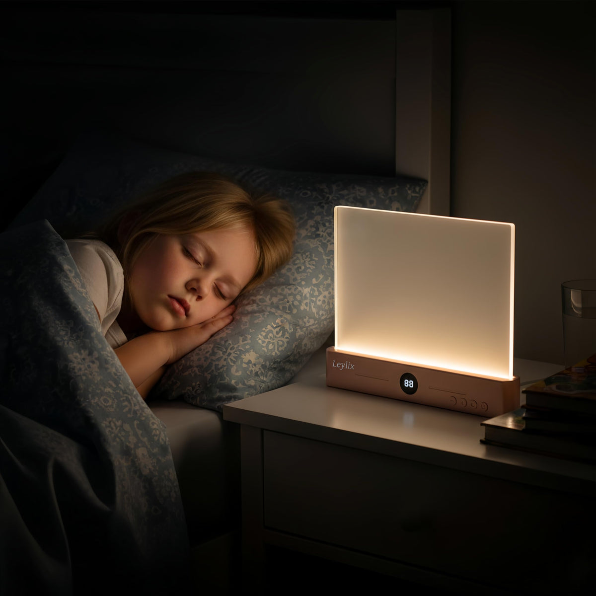 Leylix LED Flat Book Light stepless dimming lets you fine-tune brightness.