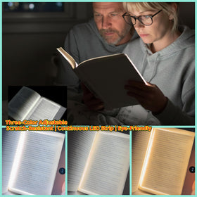 Leylix LED flat book light with three color temperatures for mood adjusted lighting