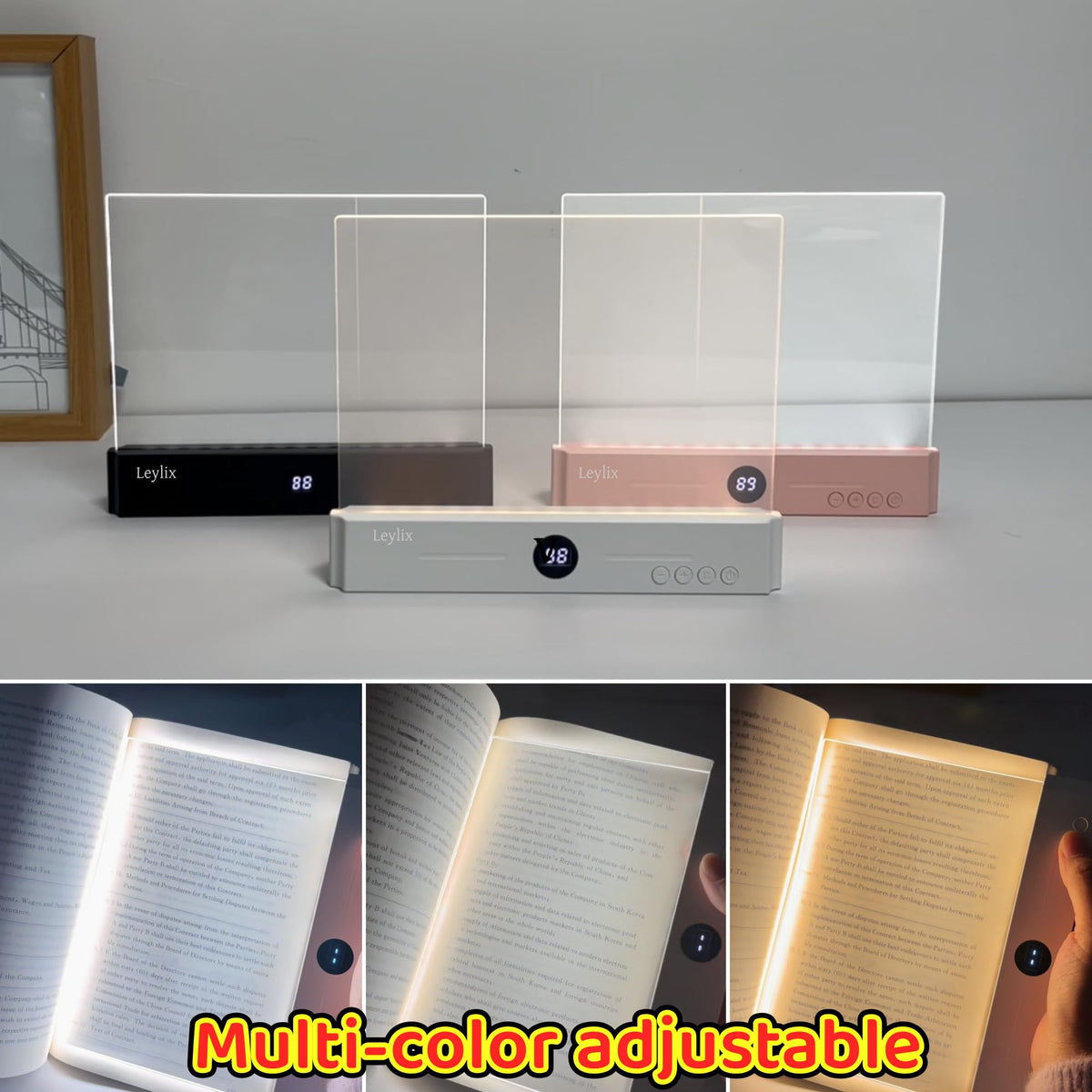 Leylix USB rechargeable reading light for cordless sessions