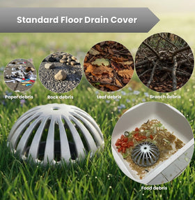 Leyso restaurant-grade kitchen floor drain protection for high-traffic areas.