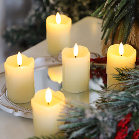 Lezonic votive candle with remote and timer for convenient scheduling.