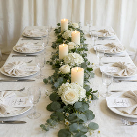 Lezonic ivory white real wax LED candles provide warm ambience