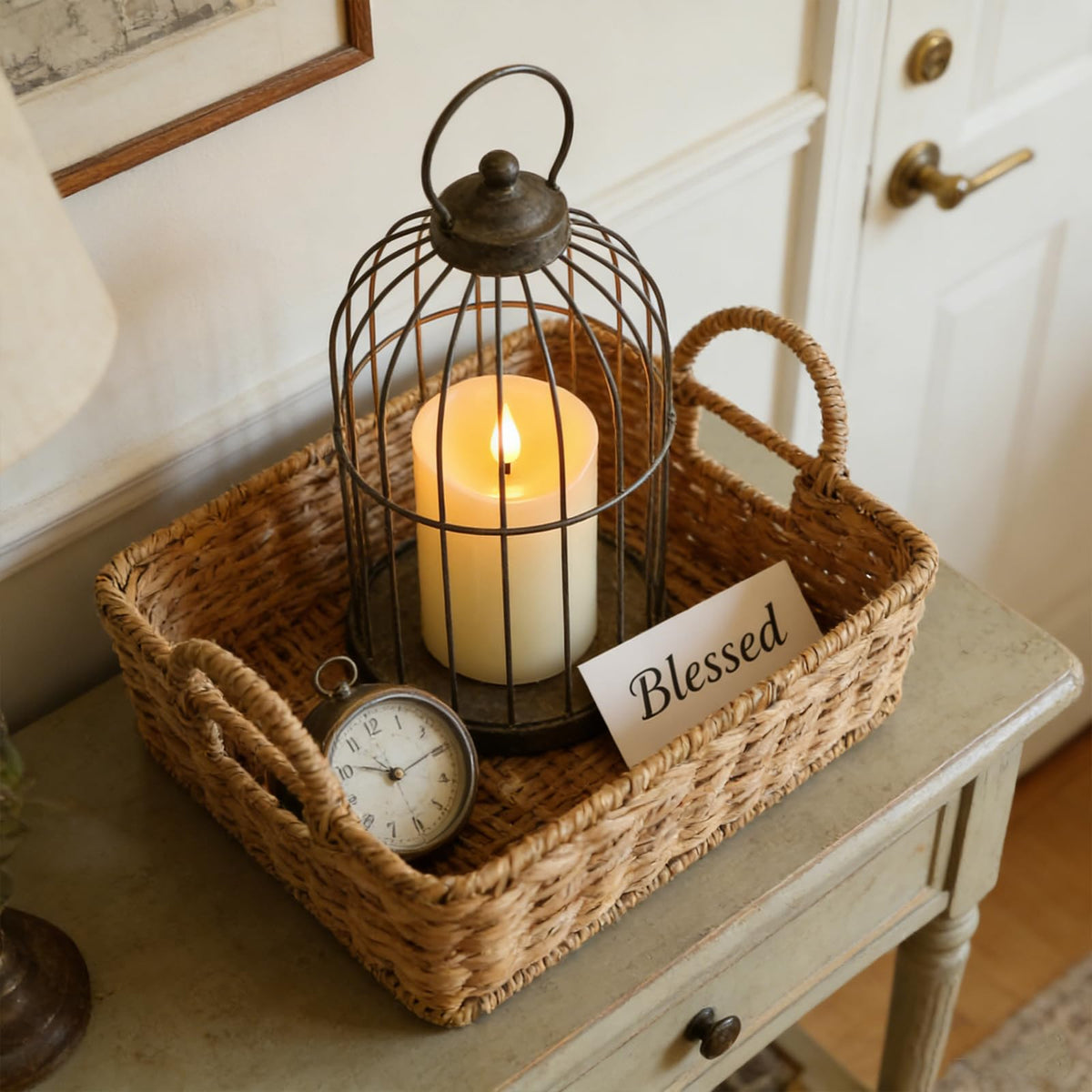 Lezonic remote-control flameless candle 6in elevates shelf lighting