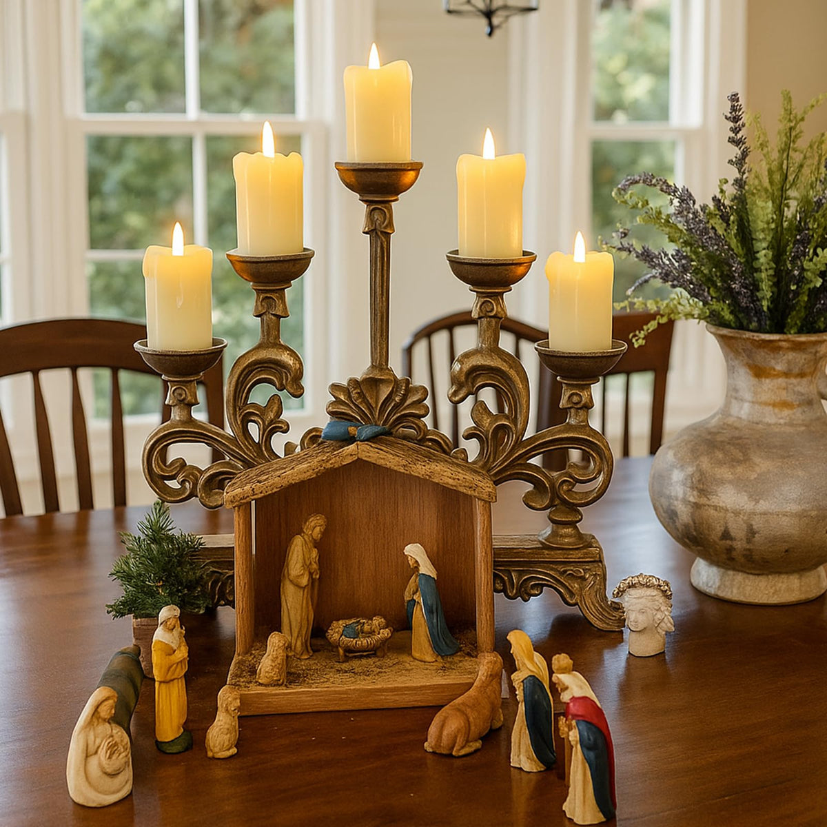 Lezonic votive candle with dripping wax edge for realistic wax look.