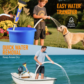 Lezwuatoolz drains boats and kayaks efficiently on demand.