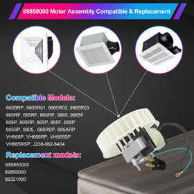 LEZYWONE CCW-rotation 120V bathroom motor supports strong airflow with low noise.
