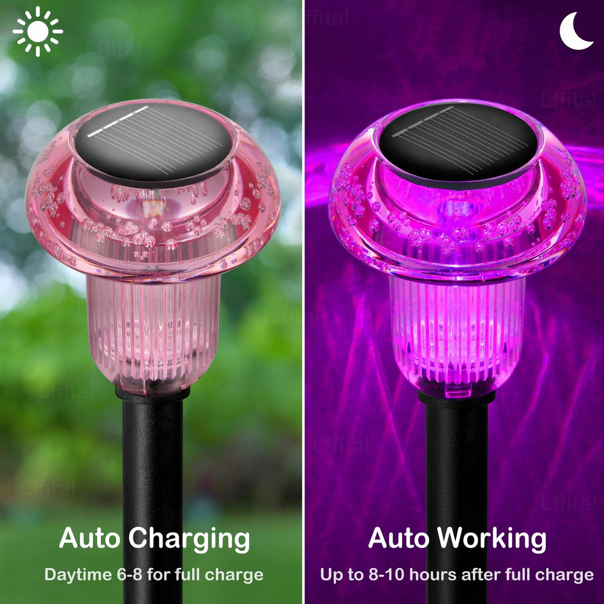 Lffital waterproof garden light withstands weather for year-round color